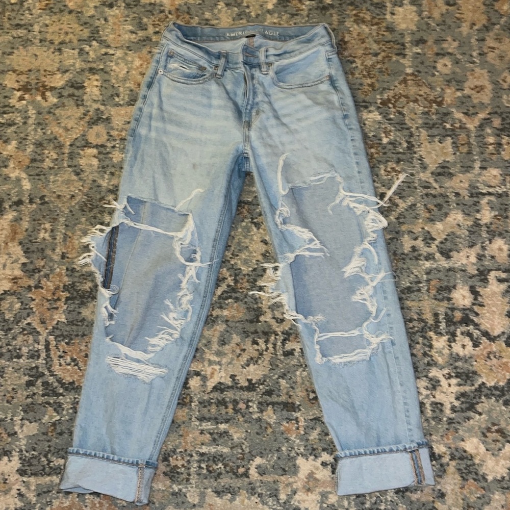 AE Ripped Mom Jeans
